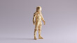 © paul - Gold Spaceman Astronaut Cosmonaut Retro Style 3d illustration 3d render