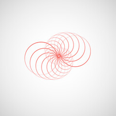 Poster - Modern spiral icon, great design for any purposes. Vector elements with spiral motion