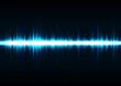 Sound waves oscillating glow light. Abstract technology background. Vector illustration eps 10.