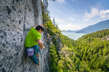 Rock Climbing In Squamish, British Columbia, Canada