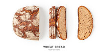 Fresh Wheat Bread Creative Layout