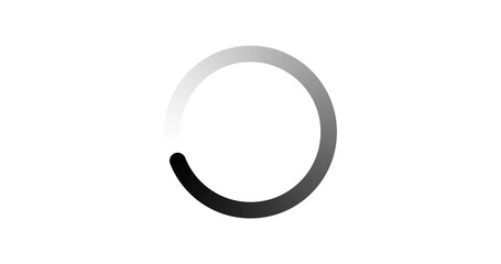 Circle Loading icon loop out animation 4K