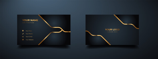 Wall Mural - modern luxury business card print template design. inspiration from the abstract. contact card for c