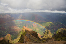 Rainbow Over Waimea Canyon, Kauai, Hawaii