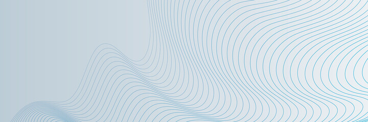 blue wave lines on white background. abstract wave element for design. digital frequency track equal