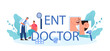 © inspiring.team - ENT doctor typographic header. Healthcare concept, idea of otorhinolaryngologist