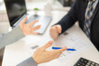 © Olleg1 - partial focus. hands of two businessmen who argue. high quality