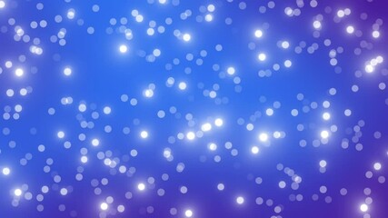 Wall Mural - blue glitter particles light animation loop