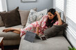 © Gerald Carter/Creative Flame - Professional Indian woman works remotely from home in comfortable house clothes