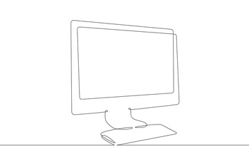Opened mobile computer laptop. The device included for work.