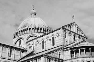 Wall Mural - Pisa. Black and white.