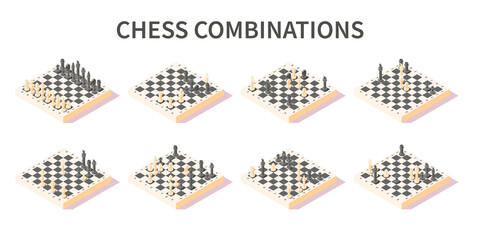 Canvas Print - Chess Combinations Set