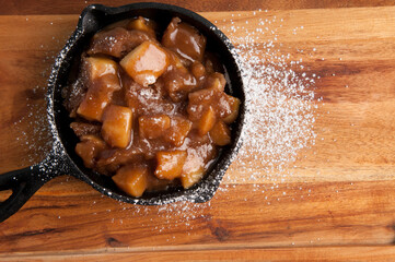 Poster - baked apple dessert in a pan