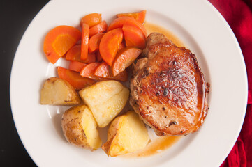 Poster - apple stuffed pork chop