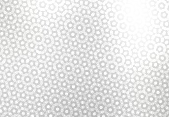 Sticker - Gloss white metallic surface covered simple ornamental pattern. Shiny silver texture abstract graphic.