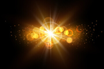 Wall Mural - sunlight. special lens flare, light effect. explosion.