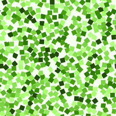 Wall Mural - Glitter seamless texture. Adorable green particles. Endless pattern made of sparkling squares. Authe