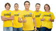 © Daniel Ernst - Happy football fan from Sweden with group of swedish supporters
