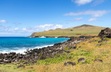 Poster - Littoral et volcan Poike de l’île de Pâques