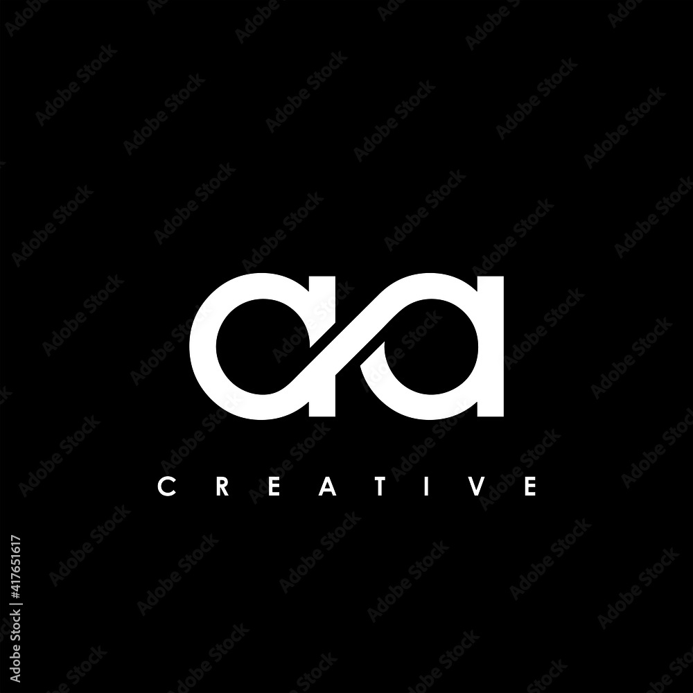 AA Letter Initial Logo Design Template Vector Illustration Stock Vector ...