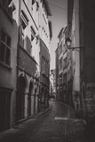 Fototapeta  - narrow street in old Lyon
