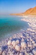 Shore Of The Dead Sea. Jordan.