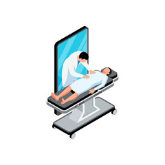 Sticker - Medical Smartphone Operation Composition