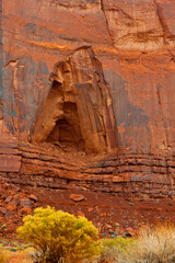 Poster - USA, Arizona-Utah border. Monument Valley, Mesa cave.