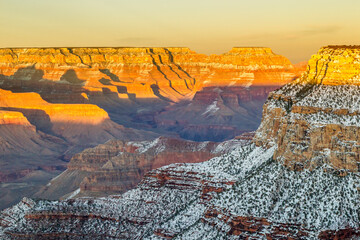 Poster - USA, Arizona, Grand Canyon National Park. Maricopa Point at sunrise.