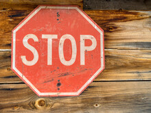 USA, Arizona, Oatman. Stop Sign.