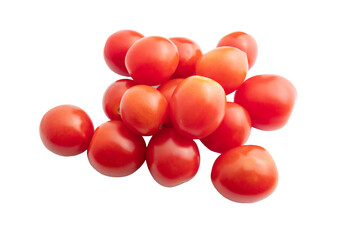 Tomato red color on white background, isolated