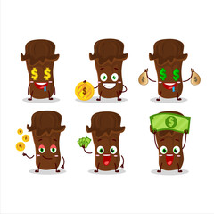 Sticker - Clevo cartoon character with cute emoticon bring money