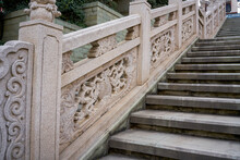 Chinese Traditional Unicorn Stone Stair Handrail