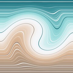 Wall Mural - Geometry abstract background with stripes. Curved lines.