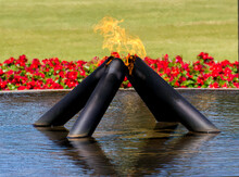 Eternal Flame In Perth's Kings Park Garden Western Australia