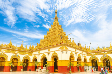 The Mahamuni Pagoda Complex in mandalay, myanmar burma.