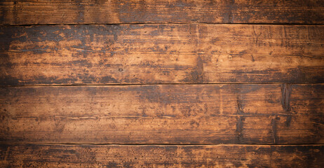 Wall Mural - wooden tabletop as background, wood texture of old boards