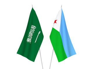 Saudi Arabia and Republic of Djibouti flags