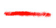 Gemalter Streifen mit roter Farbe