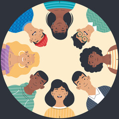 Wall Mural - diversity people around