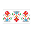 Ethnic bulgarian pattern for embroidery stitch. Pattern template.