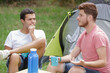 © auremar - two men camping in forest