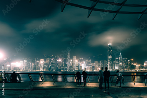 Cityscape at Victoria Harbour in Hong Kong © joeycheung