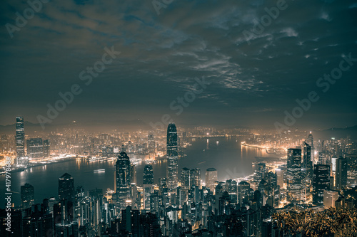 Hong Kong City View; From Victoria Peak © joeycheung