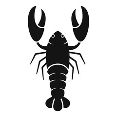 Sticker - Fresh lobster icon. Simple illustration of fresh lobster vector icon for web design isolated on white background