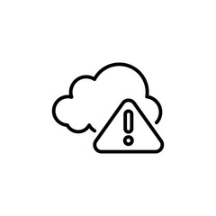 weather alert icon in vector. logotype