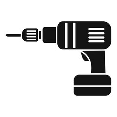 Wall Mural - Electric drill icon. Simple illustration of electric drill vector icon for web design isolated on white background