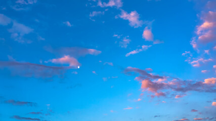 Wall Mural - moon in the evening sky