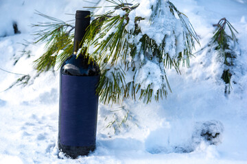 Poster - Wine in the snow