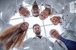 © ASDF - close up. group of scientists and doctors standing in a circle .